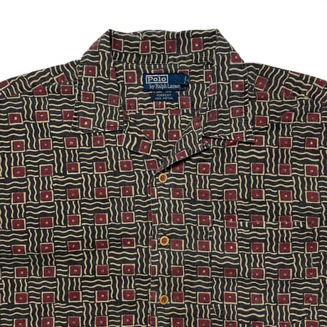 POLO RALPHLAUREN　"FORREST" OPEN COLLAR SHIRT