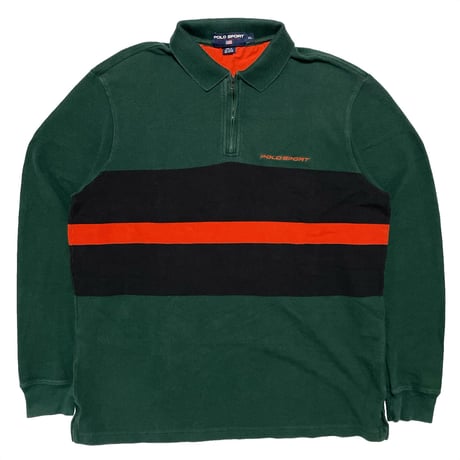 POLO SPORT RALPHLAUREN　"HARF-ZIP" RUGBY SHIRT