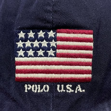 POLO RALPHLAUREN　"USA FLAG" BASEBALL CAP (DEADSTOCK)