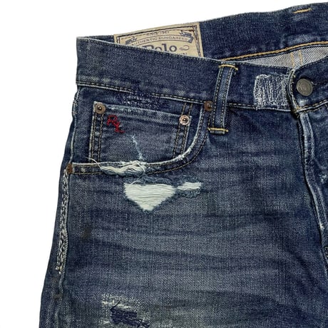 POLO RALPHLAUREN　"DAMAGE DENIM" SHORTS