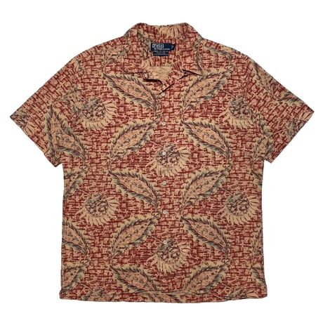 POLO RALPHLAUREN　"VINTAGE CAMP" OPEN COLLAR SHIRT