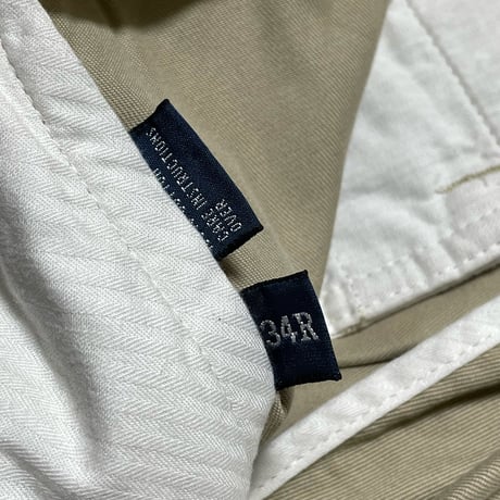 POLO RALPHLAUREN　VINTEGE "TWO TUCK" CHINO PANTS