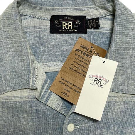 RRL RALPHLAUREN　 "STRIPE" CAMP SHIRT