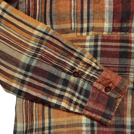 RALPHLAUREN　"PLAID" HEMP SHIRT