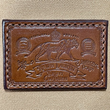 POLO RALPHLAUREN　"TIGER LEATHER PATCH" TOTE BAG
