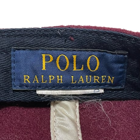 POLO RALPHLAUREN　"MELTON" BASEBALL CAP