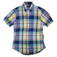 POLO RALPHLAUREN　"MADRAS CHECK BOTTON DOWN SHIRT" S/S SHIRT