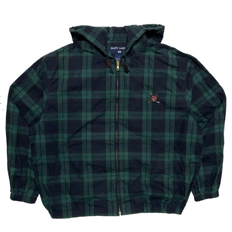 POLO SPORT RALPHLAUREN　"BLACK WATCH" HOODIE SWING TOP