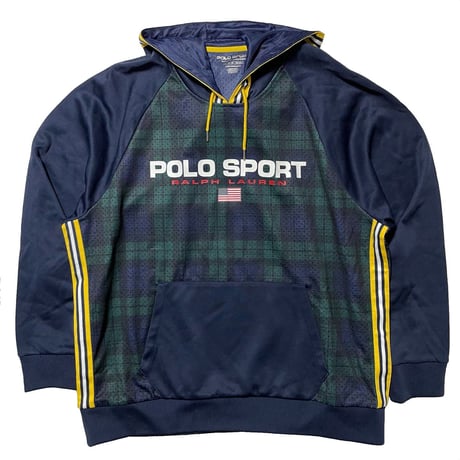 POLO SPORT RALPHLAUREN　"BLACK WATCH" MESH HOODIE