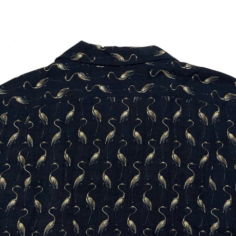 POLO RALPHLAUREN　"FLAMINGO" OPEN COLLAR SHIRT