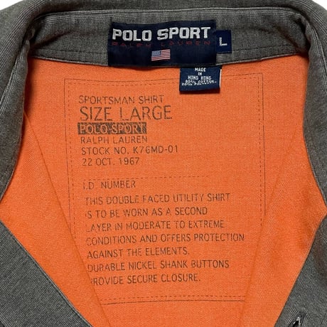 POLO SPORT RALPHLAUREN　"POLO SPORTSMAN" SWEAT SHIRT