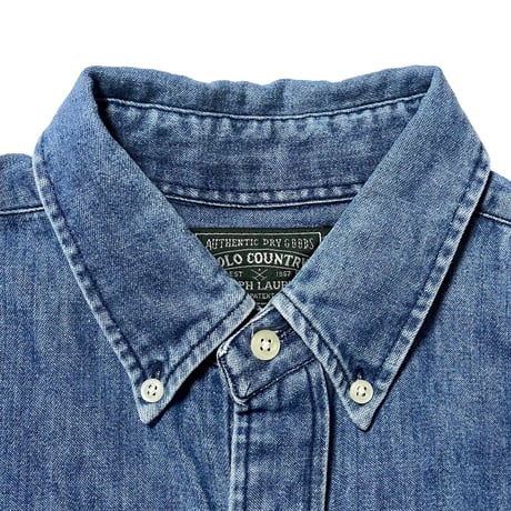 POLO COUNTRY RALPHLAUREN　DENIM BUTTONDOWN SHIRT