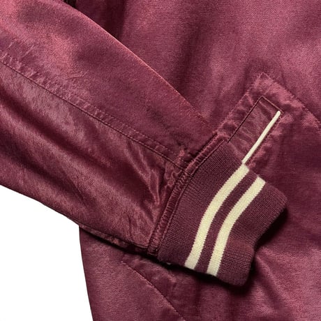 POLO RALPHLAUREN　"NEW YORK" SATIN STADIUM JACKET