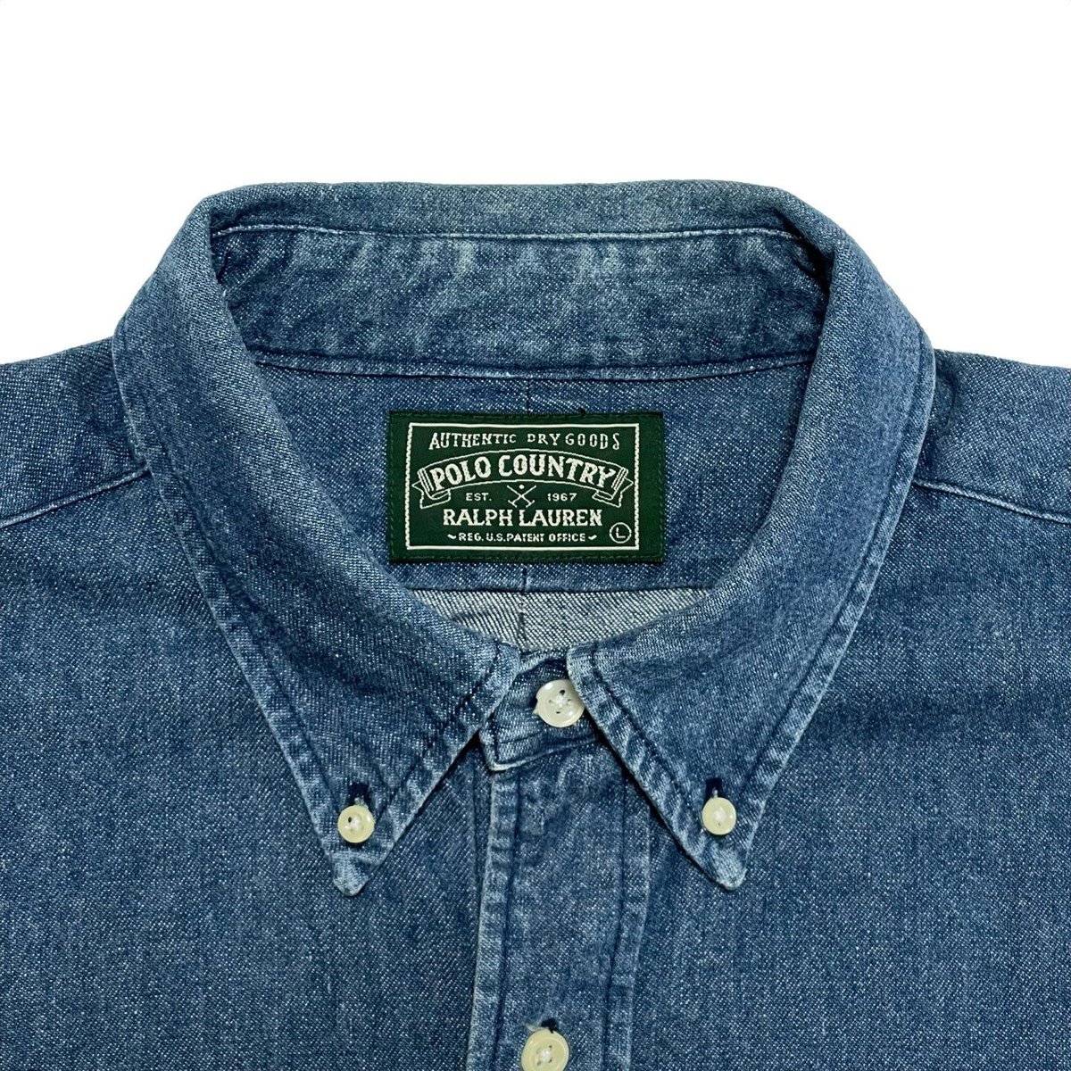 POLO COUNTRY RALPHLAUREN DENIM BUTTONDOWN SHIRT...