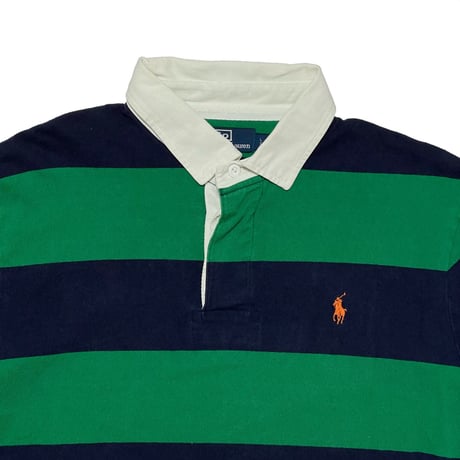POLO RALPHLAUREN　"STRIPE" RUGBY SHIRT