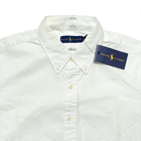 POLO RALPHLAUREN　"DEAD STOCK" S/S SEERSUCKER SHIRT
