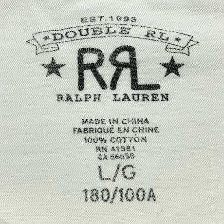RRL RALPHLAUREN　"RRL LOGO" S/S TEE