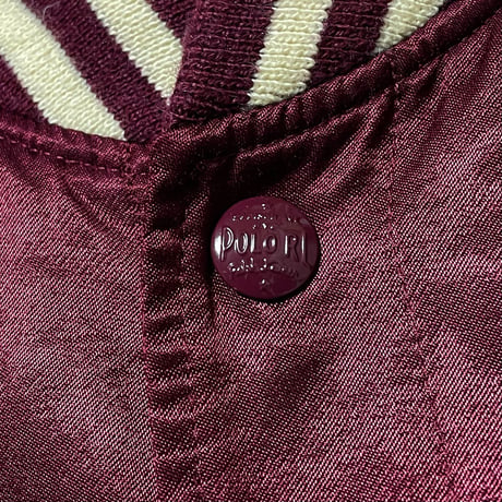 POLO RALPHLAUREN　"NEW YORK" SATIN STADIUM JACKET