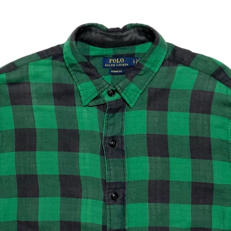 POLO RALPHLAUREN　"BLOCK CHECK" FLANNEL SHIRT