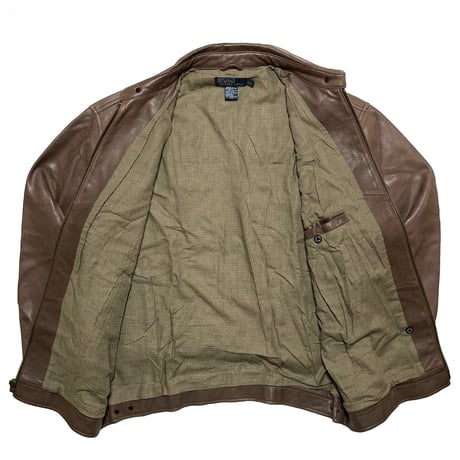 POLO RALPHLAUREN　"LEATHER" SWING TOP JACKET