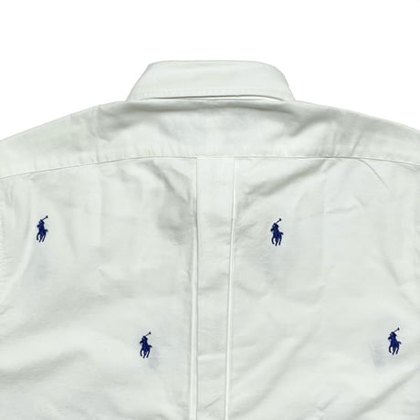 RALPHLAUREN　"DOT EMBROIDERY" BUTTON DOWN SHIRT