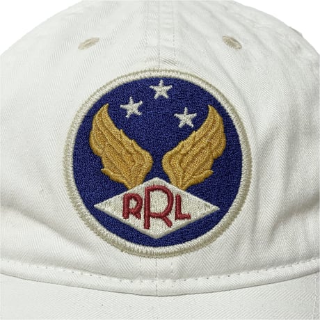 RRL RALPHLAUREN　 "WINGED" BASEBALL CAP (WHITE)