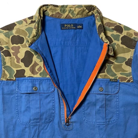 POLO RALPHLAUREN　"CAMOUFLAGE" HALF ZIP SHIRT