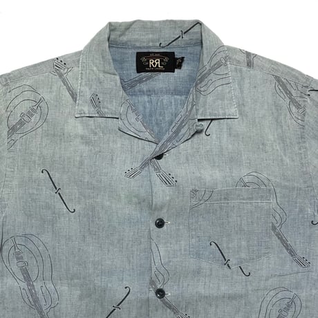RRL RALPHLAUREN　"CHAMBRAY" OPEN COLLAR SHIRT