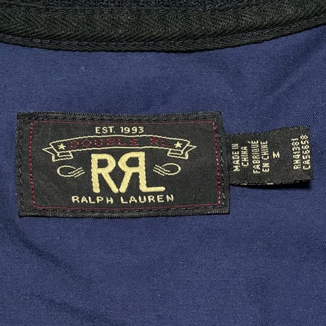 RRL RALPHLAUREN　"COTTON&NYLON" VARSITY JACKET