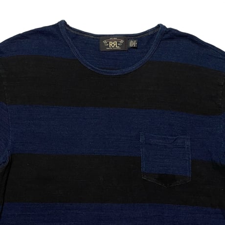 RRL RALPHLAUREN　"STRIPE" S/S POCKET TEE