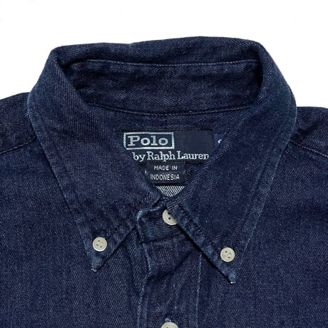 POLO RALPHLAUREN　"PONY" BUTTON DOWN DENIM SHIRT