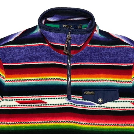 POLO RALPHLAUREN　"FLEECE NAVAJO" HARF-ZIP SWEAT