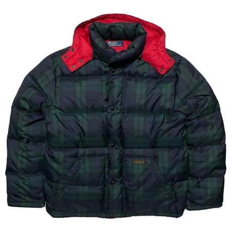 POLO RALPHLAUREN　"BLACK WATCK" DOWN JACKET