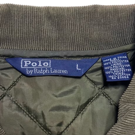 POLO RALPHLAUREN　"CORDUROY COLLAR" QUILTING JACKET