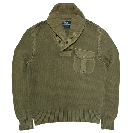 POLO RALPHLAUREN　"SHAWL COLLAR" SWEATER