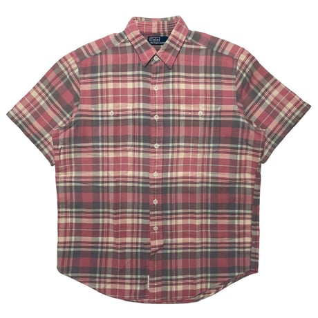 POLO RALPHLAUREN　"PLAID" S/S SHIRT