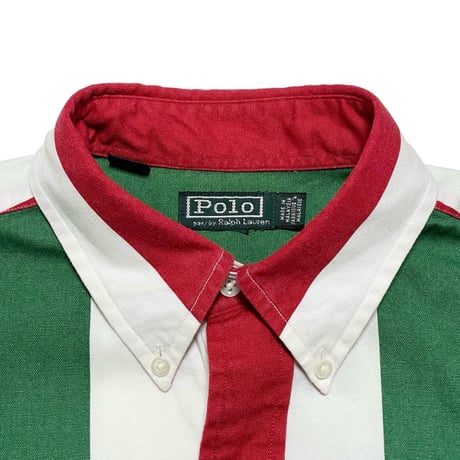 POLO RALPHLAUREN　"STRIPED" BUTTON DOWN SHIRT