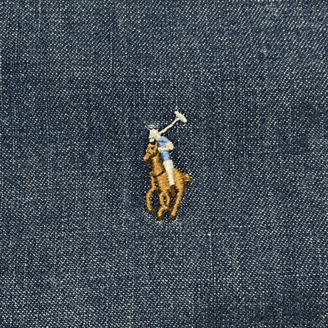 RALPHLAUREN　"CUSTOM FIT" CHAMBRAY SHIRT