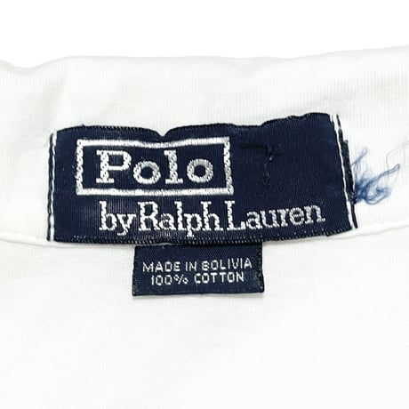 POLO RALPHLAUREN　"COTTON" OPEN COLLAR SHIRT