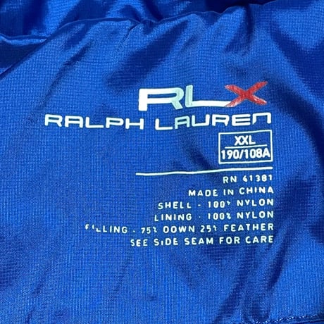 RLX RALPHLAUREN　"RLX LOGO" DOWN VEST