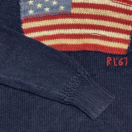 POLO RALPHLAUREN　"STAR&STRIPE" SWEATER