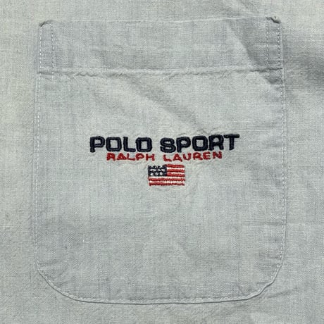 POLO RALPHLAUREN　"MADE IN USA" NOCOLLAR SHIRT