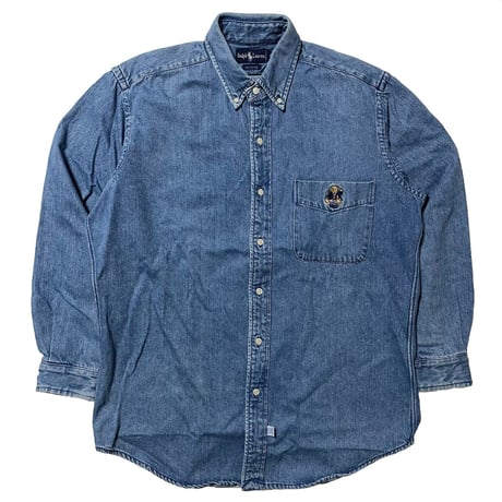 RALPHLAUREN　"POLO BEAR" DENIM BUTTONDOWN SHIRT