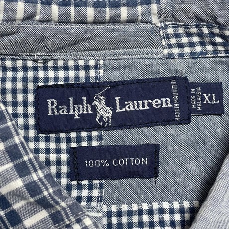RALPHLAUREN　"PATCH WORK" S/S SHIRT