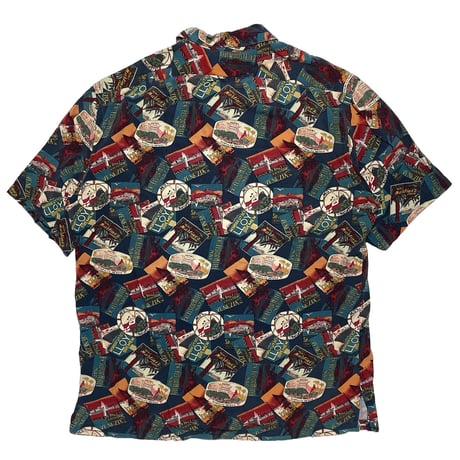 POLO RALPHLAUREN　"HOTEL STICKER" ALOHA SHIRT