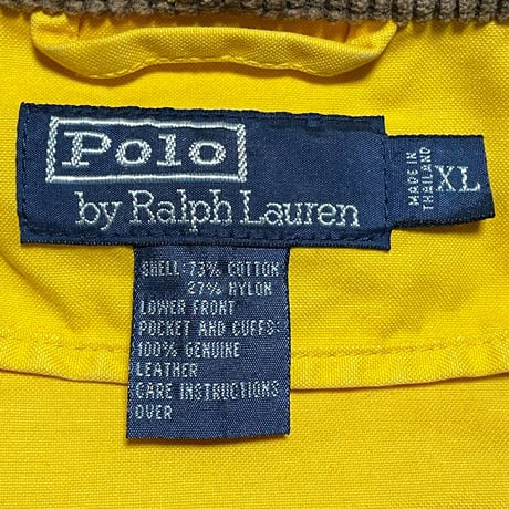 POLO RALPHLAUREN　"SUEDE LEATHER" FIREMAN JACKET (90's VINTAGE)