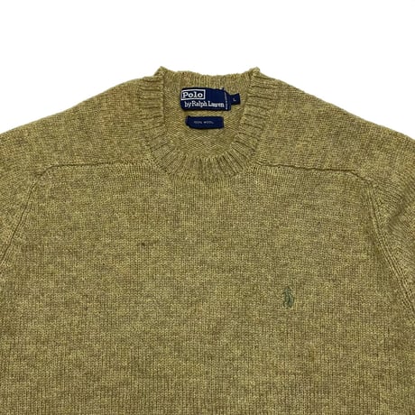 POLO RALPHLAUREN　"WOOL 100%" SWEATER