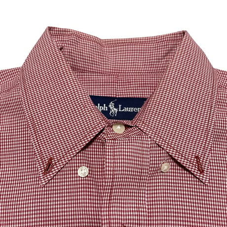 POLO RALPHLAUREN　"CLASSIC FIT GINGHAM CHECK" S/S SHIRT