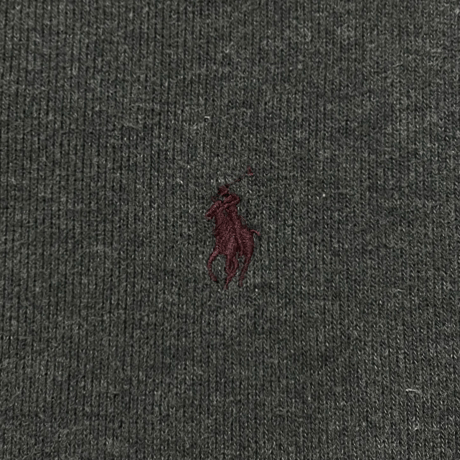 POLO RALPHLAUREN　 "HARF-ZIP" SWEAT SHIRT (GREY)