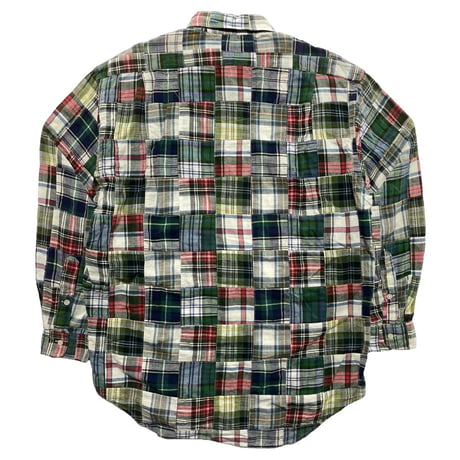 RALPHLAUREN　"BLAIRE" PATCH WORK BUTTON DOWN SHIRT